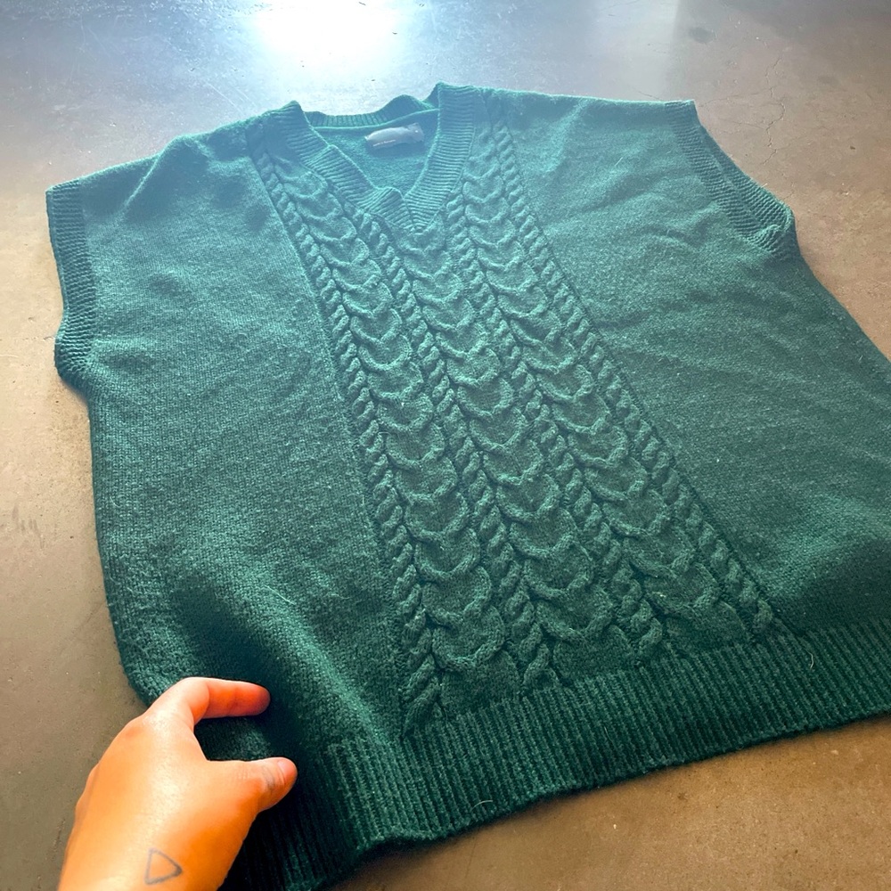 Dark Green sweater vest from ASOS.